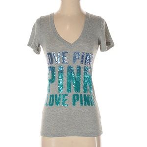 VIctorias secret bling logo tee Size XS